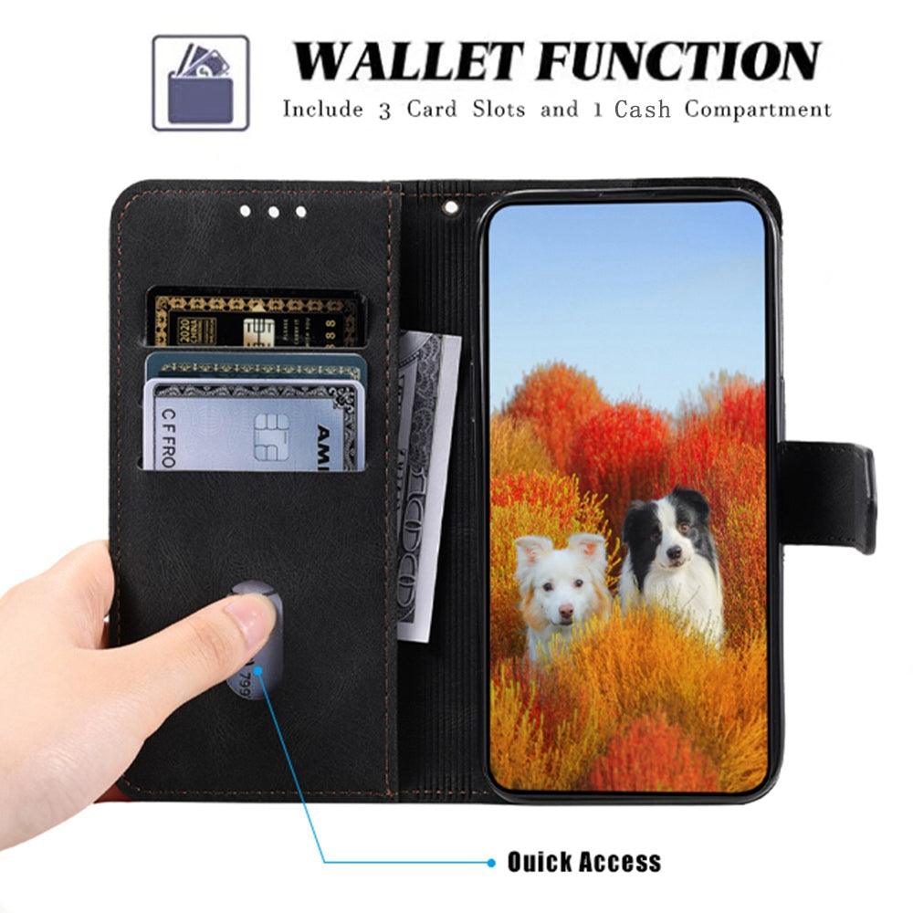TTUDRCH For Samsung Galaxy S20 FE 2022/S20 FE/S20 Fan Edition/S20 FE 5G/S20 Fan Edition 5G/S20 Lite 004 Splicing PU Leather RFID Blocking Stand Wallet Phone Case with Strap - Black TTUDRCH For Samsung Galaxy S20 FE 2022/S20 FE/S20 Fan Edition/S20 FE 5G/S20 Fan Edition 5G/S20 Lite 004 Splicing PU Leather RFID Blocking Stand Wallet Phone Case with Strap - Black